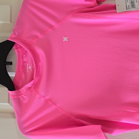 HURLEY BRAND GIRLS PINK SHORT SLEEVE TEE-SHIRT SIZE LARGE - Picture 3 of 13